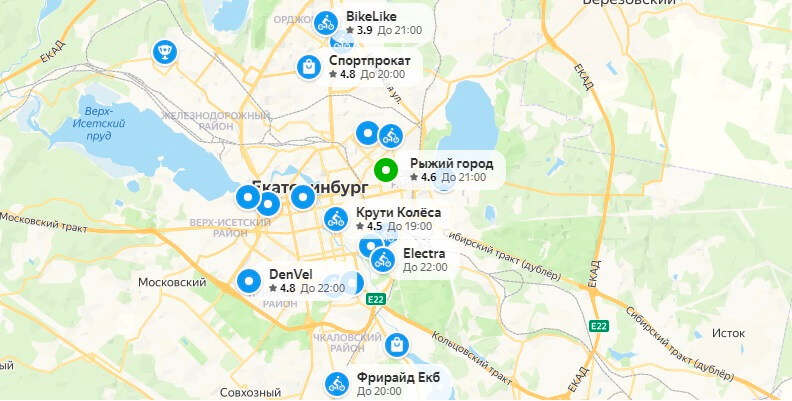 прокат велосипедов екб