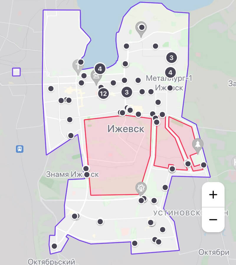 зона кикшеринг ижевск