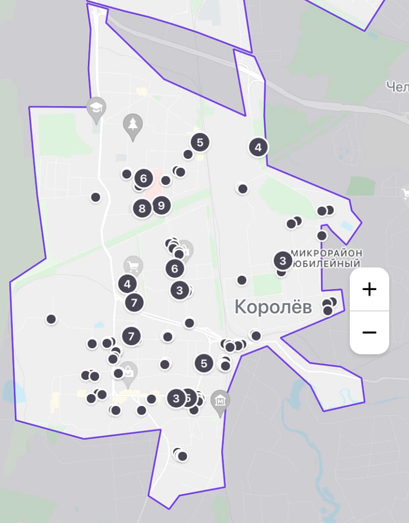 зона кикшеринг королев