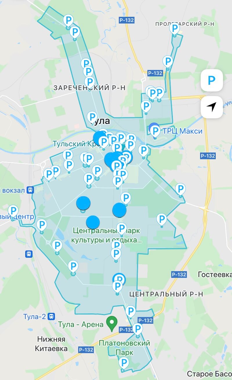 зона кикшеринг тула