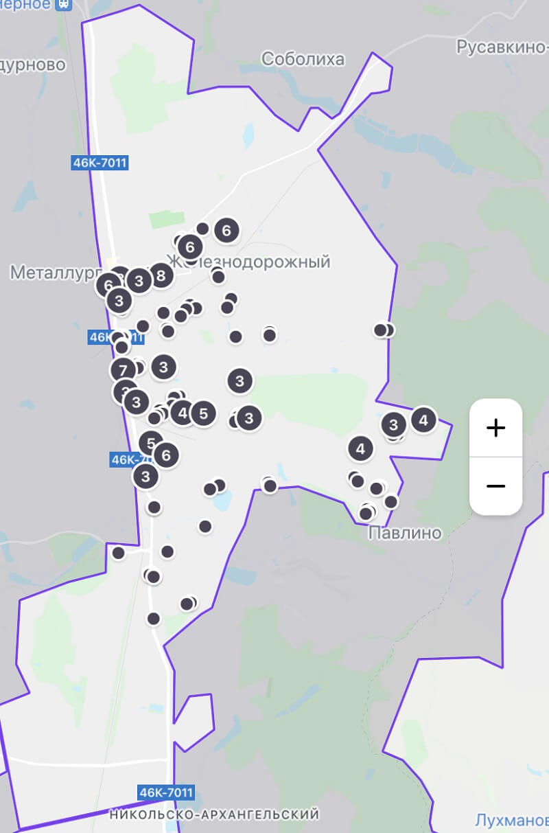 зона кикшеринг железнодорожный